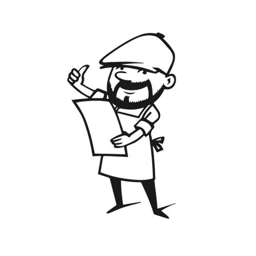 Mr. P - Mr. Print of Middleburg mascot giving a thumbs up